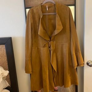 Free People Vegan Suede Tan Jacket